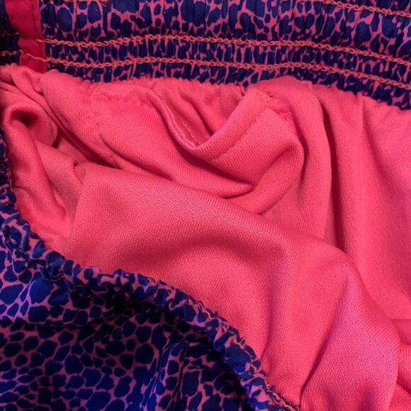 Nike dry fit Size XS athletic shorts with built in panty. Color is navy and pink - Picture 5 of 7